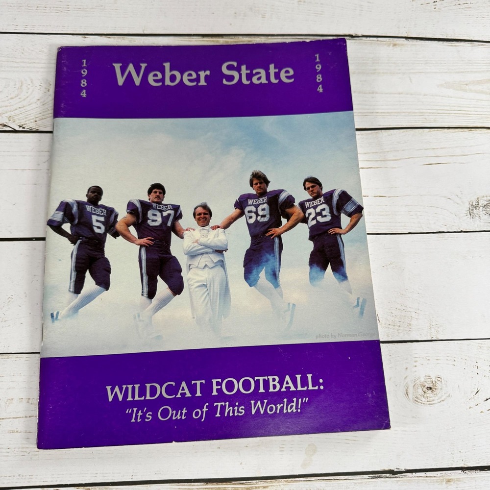 1984 Weber State Football Program Wildcats 1984 Collectible Sports Memorabilia
